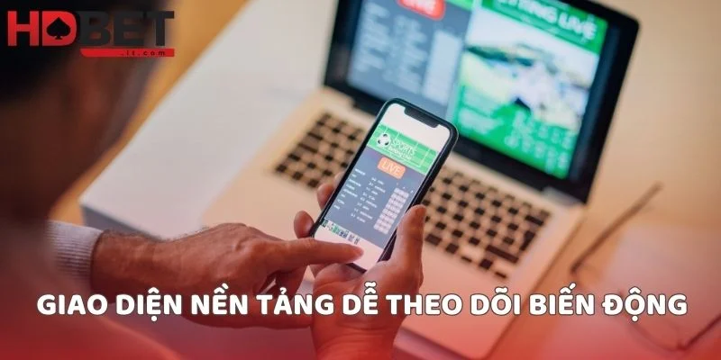 Giao diện nền tảng dễ theo dõi biến động